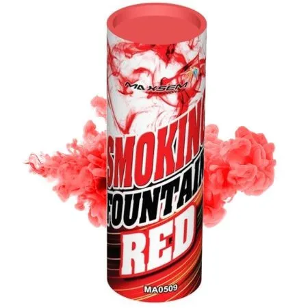 Цветной дым красный, SMOKING FOUNTAIN RED